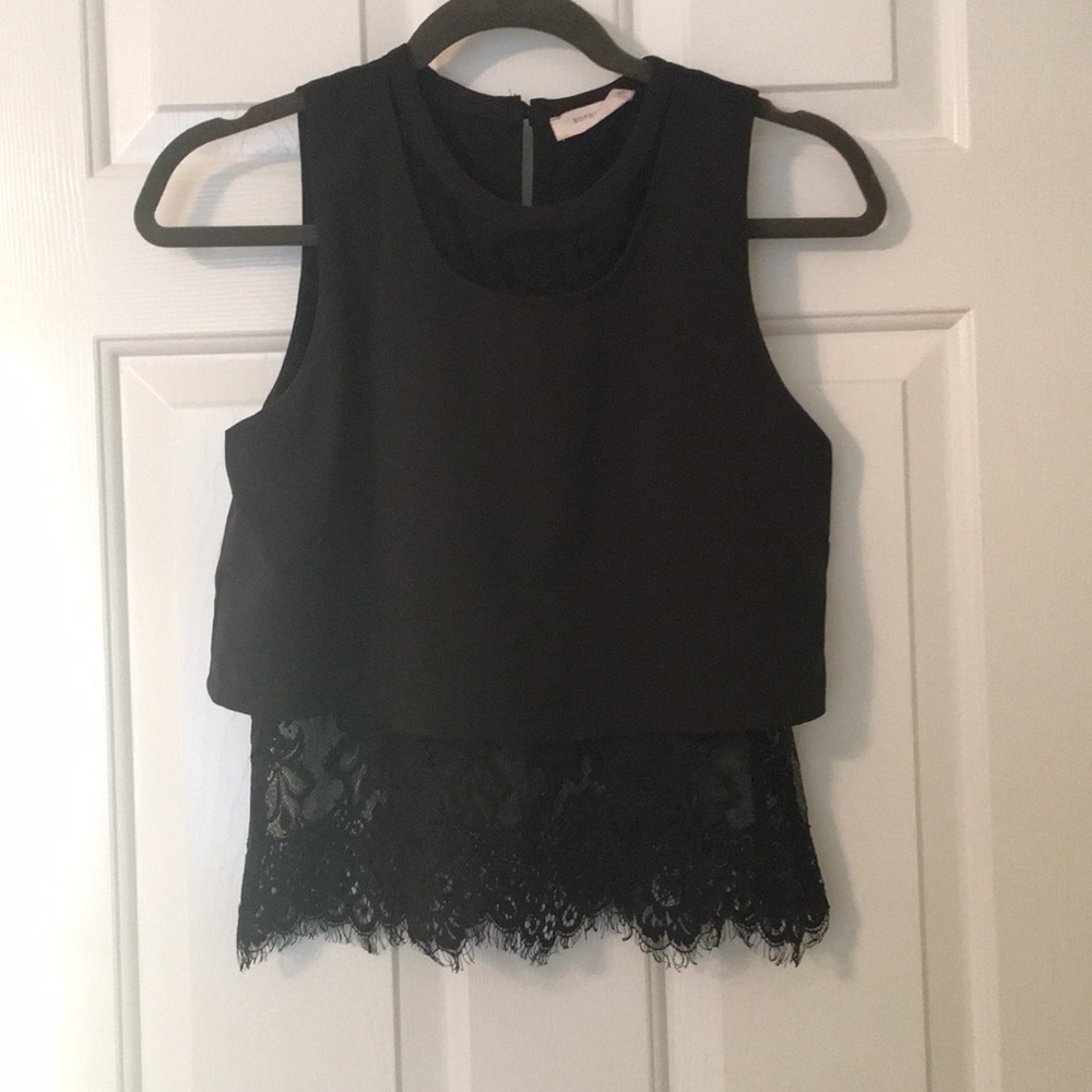 Black laced blouse